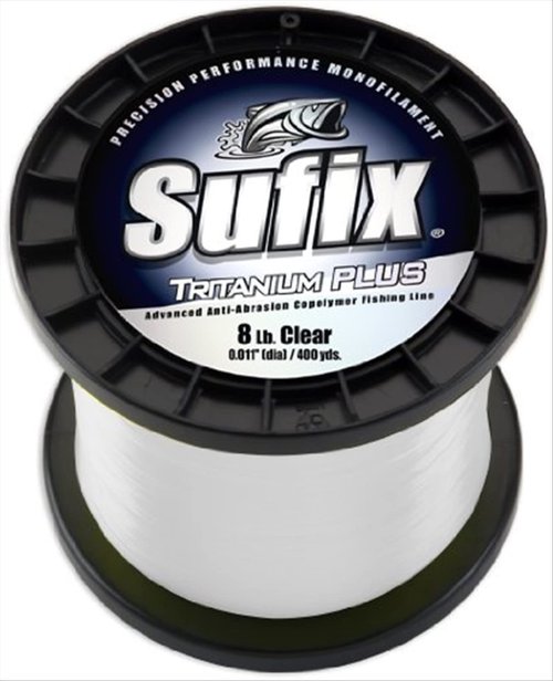 Sufix Tritanium Plus 1/4-Pound Spool Size Fishing Line (Clear, 17-Pound)