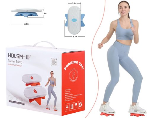 Ab Twister Board, Twister Exercise Board, Waist Twisting Disc - Ab Board Exercise, Twisting Stepper, Waist Trainer Trimmer - for Ab Exercise Abs Core, Full Body Toning Workout Home Gym