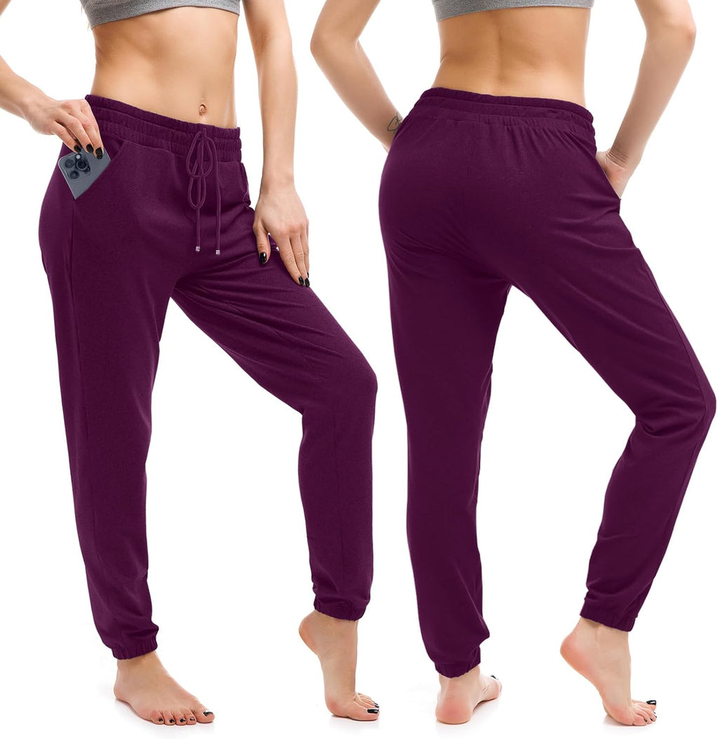 Walifrey Women's Joggers - Comfortable Drawstring Sweatpants with Pockets for Lounging & Workouts