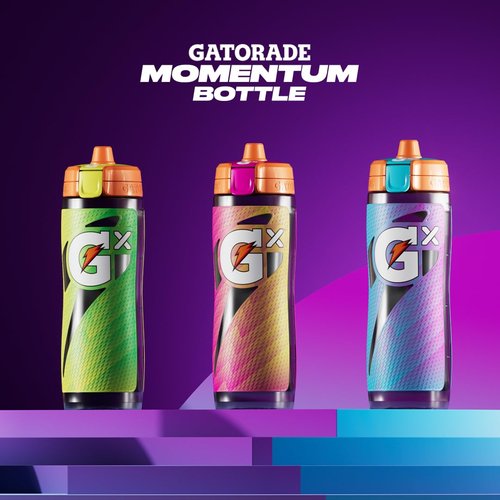 Gatorade Gx Bottle - Momentum Neon Pink | Pack of 6 for Hydration On-the-Go