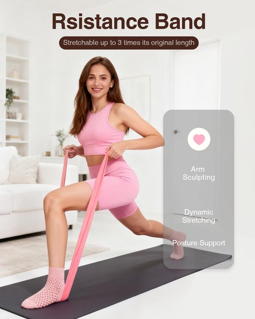 Pilates kit for Home, 12 Inch Pilates Ring and Ball Set，Pilates Equipment with 3 Fabric Resistance Bands, Massage Ball, Pilates Starter Kit for Strength, Toning, Including Workout Guide(Pink)