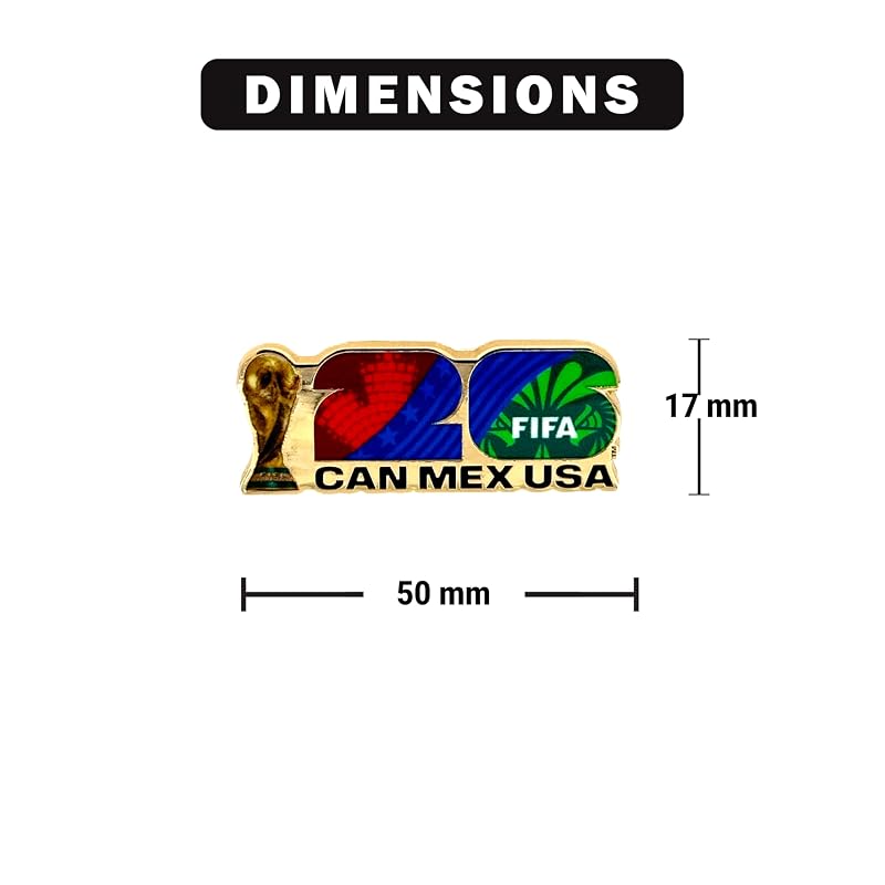 FIFA World Cup 2026 Host Cities Lapel Pin - Premium Zinc Alloy Officially Licensed (Variation: FIFA Host Countries)