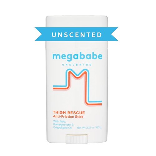 Megababe Unscented Thigh Rescue Anti-Chafe Stick - Prevent Skin Chafe & Irritation | 2.12oz
