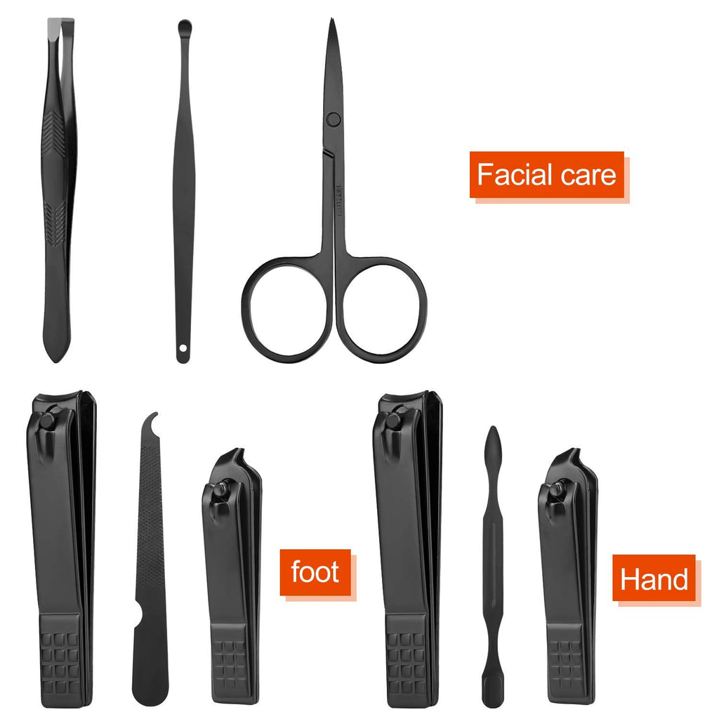 Skiennix Manicure Set - Professional Nail Clippers & Grooming Kit with Travel Case | Perfect Gift for Men & Women