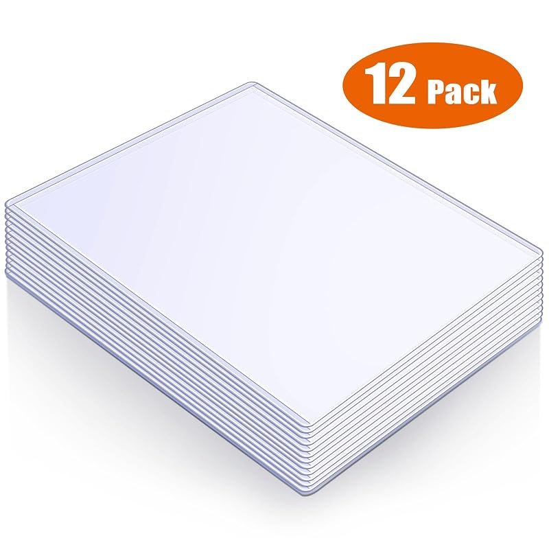 Jumbo Card Top Loader Sleeves 5.4x7.4" - 12 Pack, 6x7.9" Inner, 15mil PVC