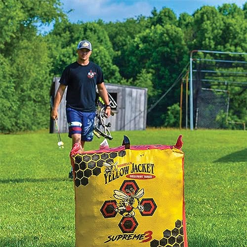 Morrell Yellow Jacket Supreme 3 Archery Target 23x12 Inches - Weatherproof, 54 Layers, 1 Pack