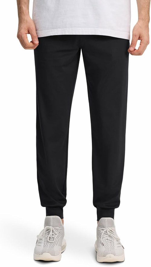 Alimens & Gentle Men's Joggers - Lightweight Lounge Pants with Pockets | Casual Athletic Sweatpants