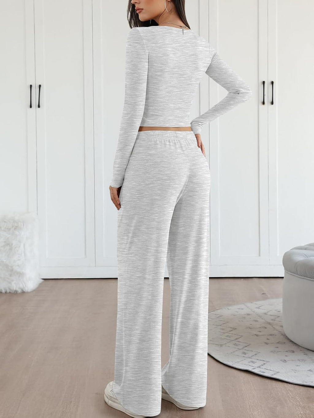 Trendy Queen 2 Piece Lounge Set for Women - Stylish Fall Fashion Travel Sweatsuit