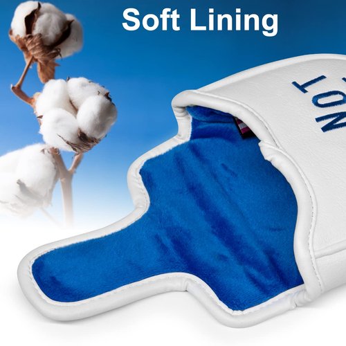 Golf Mallet Putter Cover Golf Putter Headcover with Strong Magnetic Closure Do Not 3PUTT Golf Putter Cover for DF3 Putter & OZ1 MEZZ 1 MEZZ1 MAX Putter (DO NOT 3 PUTT)