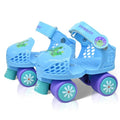 SMOOJOY Toddler Roller Skates for Kids Boys Girls Ages 2-5 Adjustable Quad Skates Outdoor Indoor for Beginner Durable Children's 4 Wheels Rollerskates