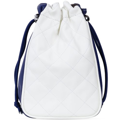 CRAFTSMAN GOLF USA Shield Leather Golf Valuables Pouch Bag Drawstring Closure Diamond Pattern