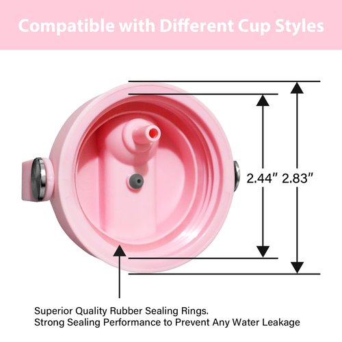 SENDESTAR Spout Lid for Hydroflask Wide Mouth Water Bottle Fits 18 oz 20 oz 32 oz 40 oz 73 oz,Chug Cap Flexible Handle Compatible, Takeya, Simple Modern, Wide Mouth Water Bottle