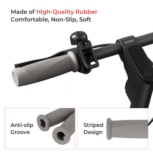 LUCK4U Handlebar Grip Gray Handle Bar Grip Replacement Handle Grips Accessories for Segway Ninebot F30 F40 Electric Scooter