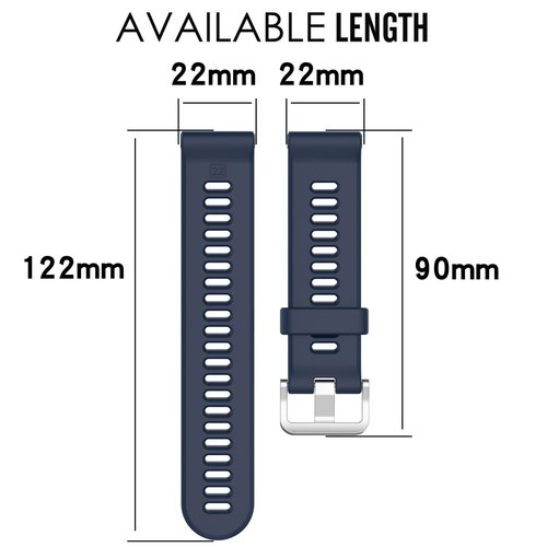 Band for Garmin Forerunner 745, Soft Silicone Replacement Band for Garmin Forerunner 745 (No Tracker, Replacement Bands Only)