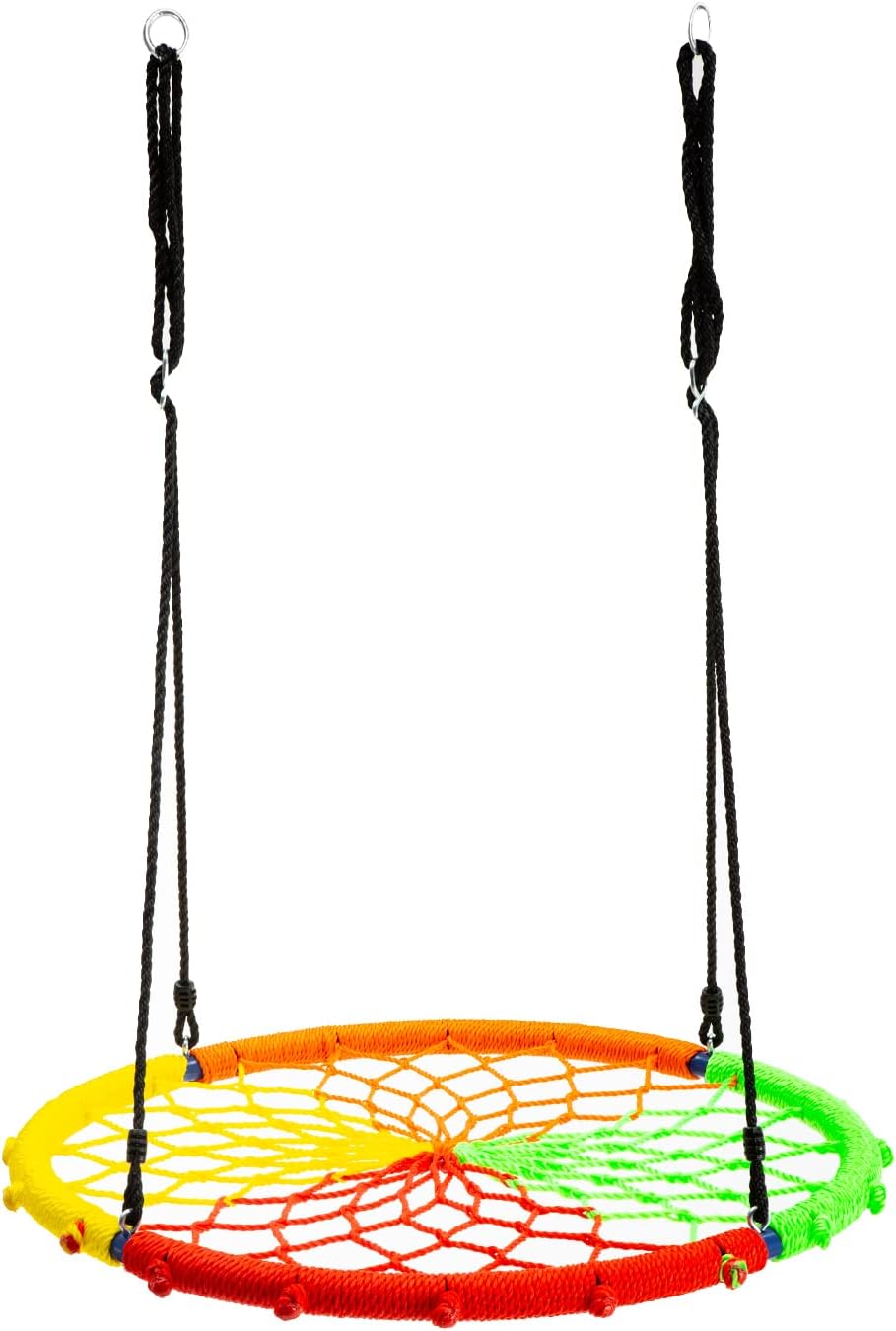 Walsport Flying Saucer Tree Swing - 330 lb Capacity | Safe, Durable Hanging Seat for Kids & Adults - Multicolor