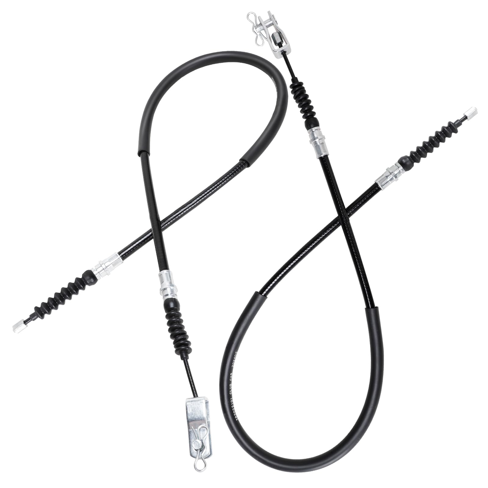 Roykaw Golf Cart Brake Cable Kit Compatible with Club Car DS 2000-up Gas & Electric, Brake Cable for Drive & Passenger Side, w/Mounting Component, OEM# 102022101, 1019907