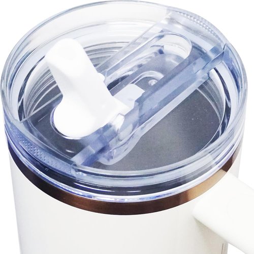 Dreamfocus 40 oz Leak Proof Flip Straw Lid Replacement for Stanley 40 oz Quencher H2.0 and ProTour Tumbler