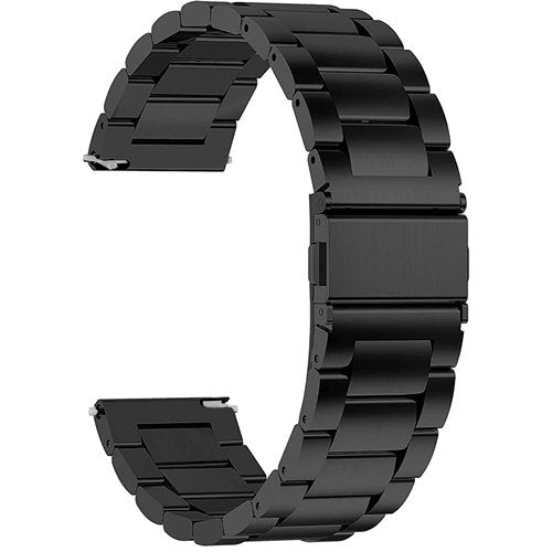 Lamshaw Compatible with Cubitt Viva Pro Smart Watch Band, Quick Release Stainless Steel Metal Replacement Strap Bracelet Compatible for Cubitt Viva Pro, Viva, Aura Pro, Aura Smart Watch (Black)
