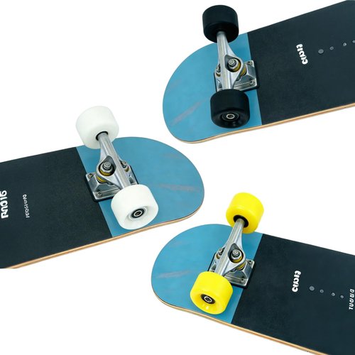 VORTRACK Skateboard Wheels with Bearings, 60mm 88A Hardness, Set of 4 (Black)