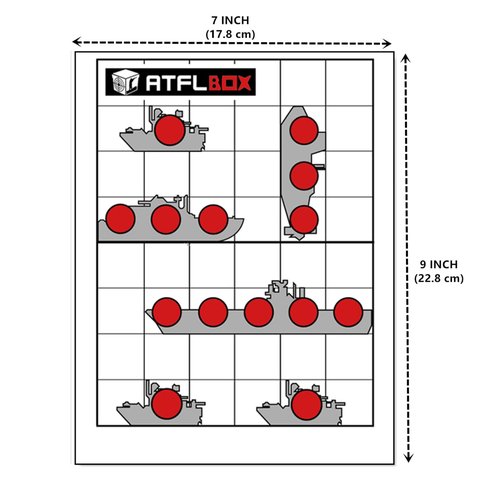 Atflbox 7 x 9 Inch BB Gun Target Trap with 110pcs Paper Target and Spinning Shooting Targets