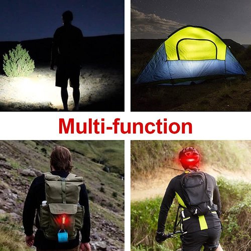 1200 Lumens Bike Lights for Night Riding,Super Bright Bike Lights Front and Back,USB Rechargeable Bicycle Light,3 LED Bike Headlight with Power Bank Function,IPX5 Waterproof,3+5 Light Modes