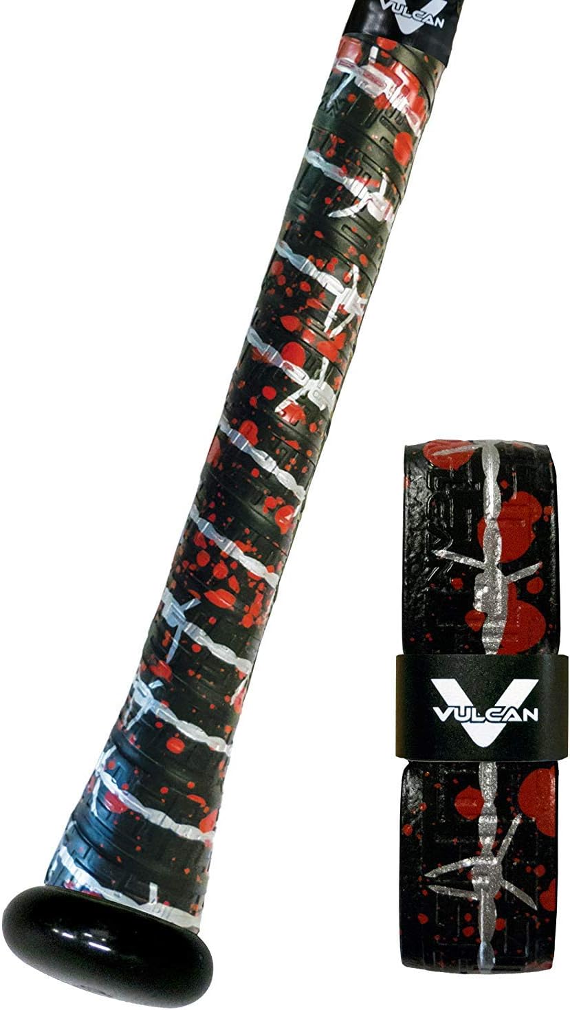 Vulcan Bat Grip - 0.50mm/1.00mm/1.75mm | Ideal for Baseball & Softball | Multiple Colors Available
