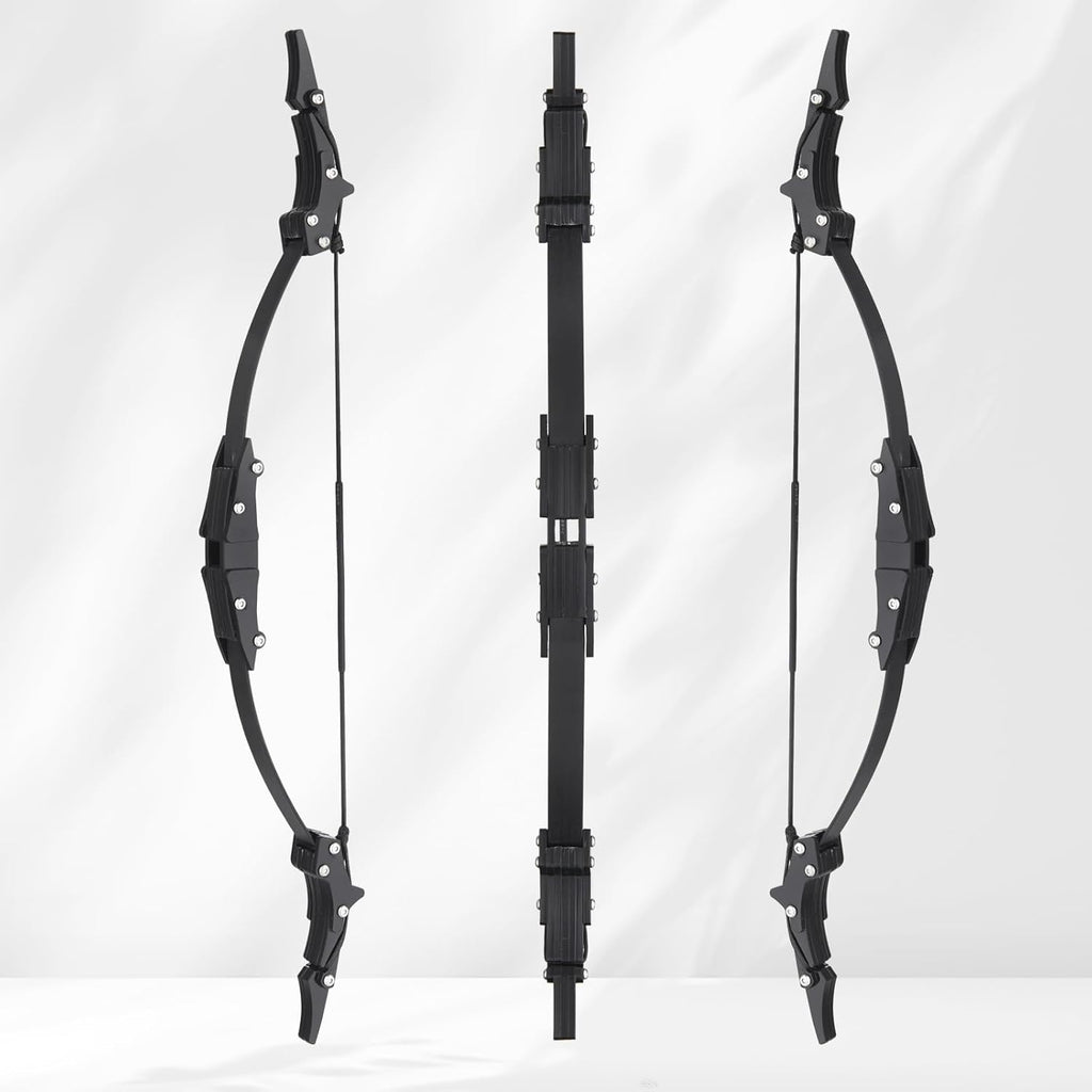 Skiennix Mini Lever Recurve Bow - 9.4 Inch Stainless Steel with 4 Arrows & Target Paper