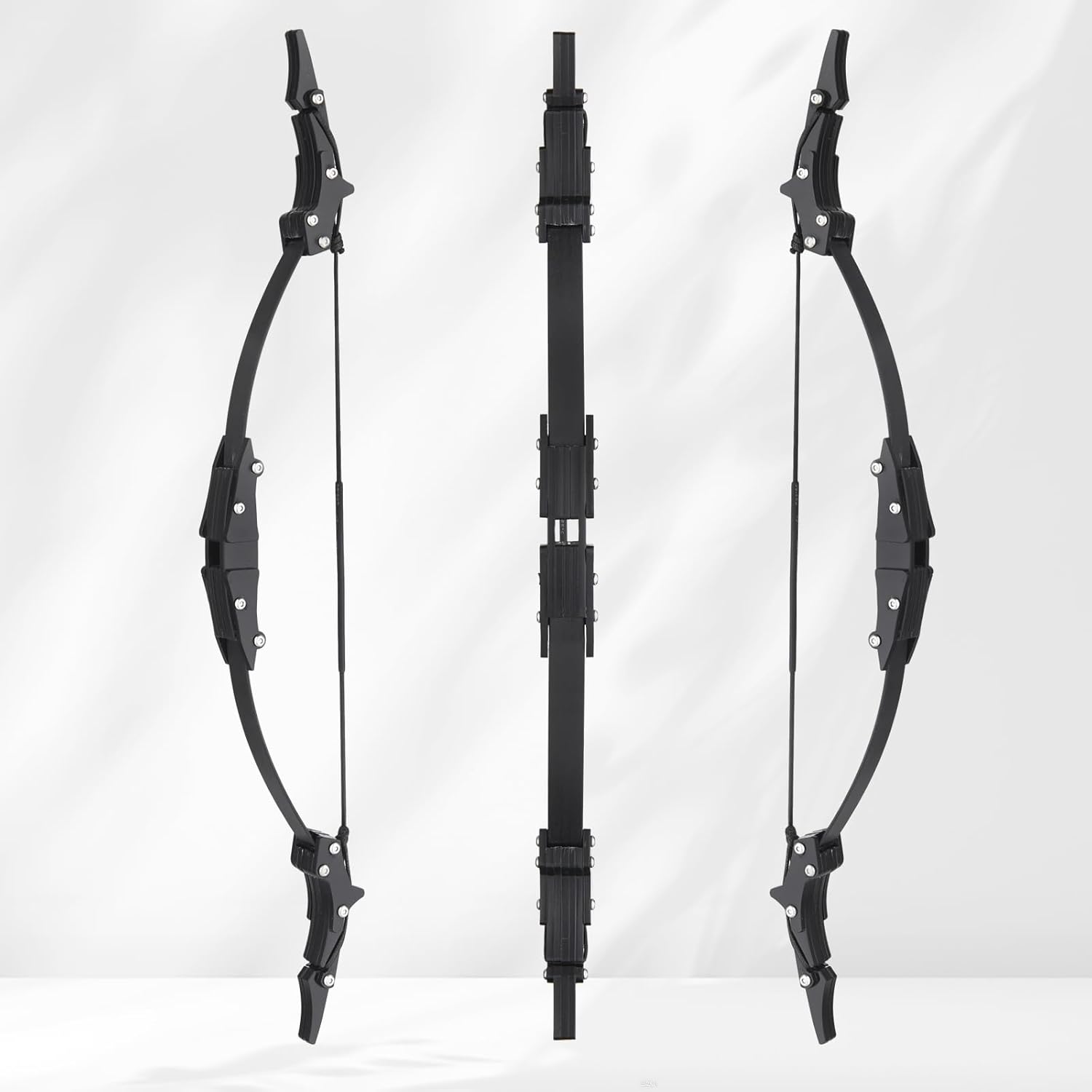 Skiennix Mini Lever Recurve Bow - 9.4 Inch Stainless Steel with 4 Arrows & Target Paper