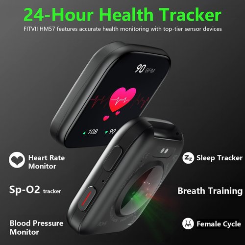 FITVII Health & Fitness Tracker - Smart Watch with 24/7 Heart Rate, Blood Pressure & Sleep Tracking