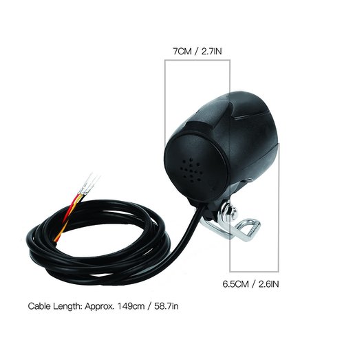 Headlight, 2-in-1 Electric Horn and Headlight LED for