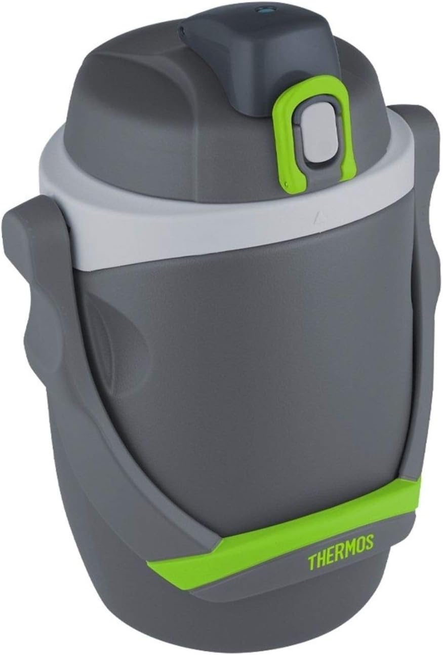 Thermos 64 Ounce Hydration Bottle - Foam Insulated Design in Charcoal Color