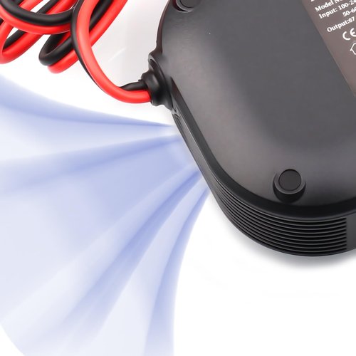 84V 8A Li-ion Battery Smart Charger with Cooling Fan Used for 20S 72V 1000W Motor 72 Volt Lithium Battery Charger Jumper Cables with Alligator Clips