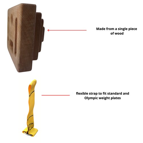 Hand Grip Strengthener Pinch Block for Grip Strength with Strap Loading Pin,Hand Grip Strengthener,Hand exerciser,Climbing Pinch Block,Fingerboard,Grip Strength,Gifts for Climbers,Mountain Rocks AU