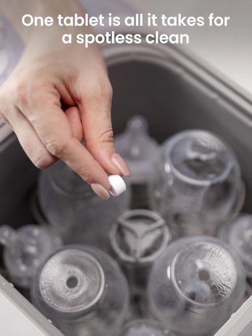 GROWNSY Bottle Washer Tablets - Deep Cleaning Detergent for All Baby Bottle Washers | 130 Count