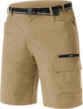 TACVASEN Men's Quick-Dry Cargo Shorts - Water-Resistant Outdoor Hiking & Golf Shorts