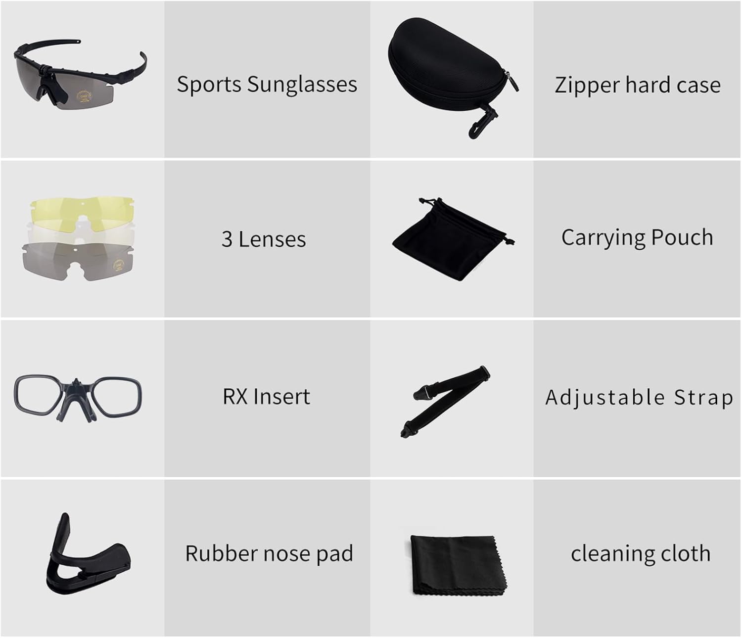 Skiennix Sports Goggles - Anti-Fog Sunglasses with 3 Interchangeable Lenses for Optimal Vision