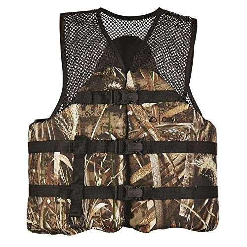 Onyx Mesh Classic Sport Life Jacket for Boating & Fishing, USCG Approved, XXL Realtree Max 5