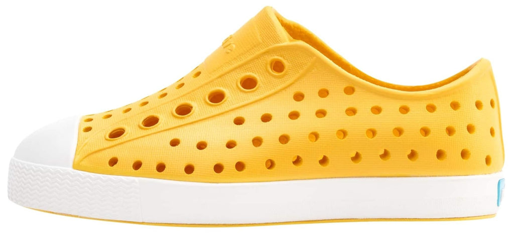 Native Shoes Unisex-Kids Jefferson Sneakers, Pollen Yellow/Shell White, 7 Toddler