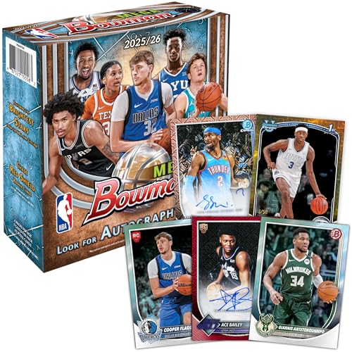 2025-26 Bowman NBA Basketball Mega Box – Factory Sealed Collectible Trading Cards