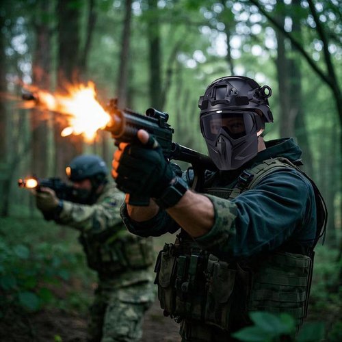Airsoft Helmet and Mask Set, Tactical Paintball Full Face Black Skull Mask, Detachable Airsoft Goggles, Helmet with Front NVG Mount and Side Rails, Gear for CS, Cosplay, and Costume Movie Props