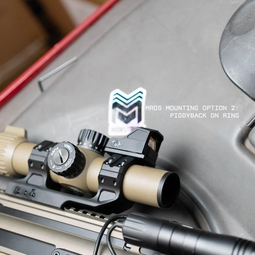Monstrum Sidewinder Series Scope Mount with 45 Degree Canted Red Dot Sight Base | 34 mm Diameter | RMR Footprint