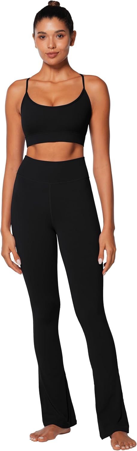 Sunzel Sports Bra - Criss-Cross Open Back Adjustable Strappy Design | Padded Yoga Bra for Women
