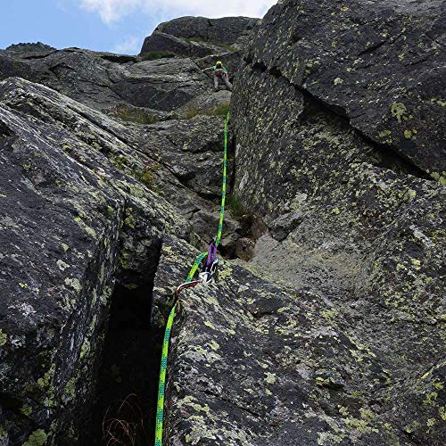 X XBEN 10.5mm Dynamic Climbing Rope 35M Green for Rock & Mountaineering