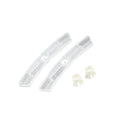 Partuto Bike Reflectors 5"x0.79"x0.47" Bike Warning Reflector White 1 Pair Replacement