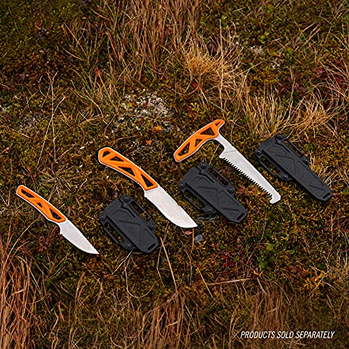 Lightweight Camping Hunting Saw with Sheath - Orange, 7.55 Inch