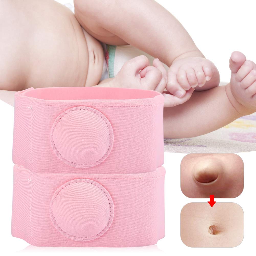 TOWEBOORY 2pcs Umbilical Hernia Belt for Babies,Hernia Patch,Belly Button Hernia Belt,Infant Abdominal Navel Support Newborn Belly Belt,Adjustable Newborn Belly Support Band Wrap