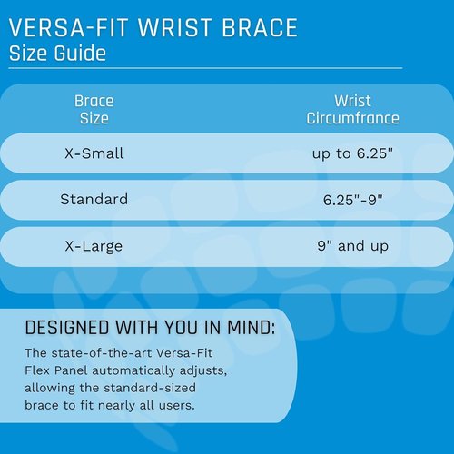 Ovation Medical Versa-Fit Wrist Brace - Premium Custom Fit Wrist Support Brace - Comfortable, Structured Tendonitis and Carpal Tunnel Wrist Brace or Wrist Splint for Post Cast Support (Left, Standard)