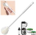 Skiennix Silicone Bottle Brush - 360° Flexible Soft Bristles for Easy Cleaning | Long Handle for Narrow Neck Containers
