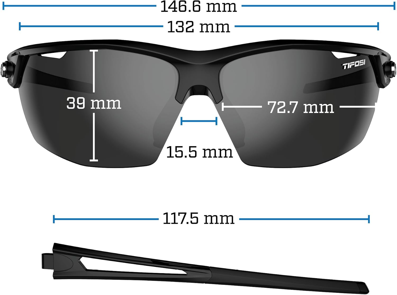 Tifosi Optics Navar Sport Sunglasses - Vented Lenses for Fog-Free Vision | Perfect for Golf, Pickleball, Running & Tennis