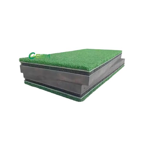 LuxeLie™ Golf Swing Mat – 12x28 Hitting Strip with 45mm EVA Base – Durable Turf for Indoor Practice, Backyard Training & Home Simulators